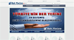 Desktop Screenshot of bekmarine.com