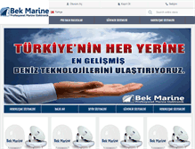 Tablet Screenshot of bekmarine.com